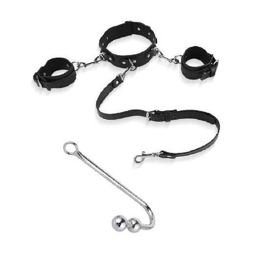 5334 Hook and Collar Cuffs Elegant Anal with Beaded 0826